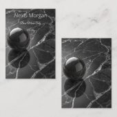 Modern Minimalist Pink-Purple Border Template Notitiekaartje (Voorkant / Achterkant)