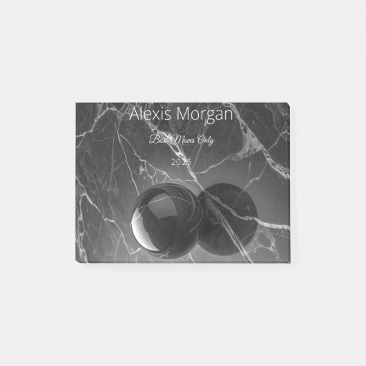 Modern Minimalist Pink-Purple Border Template Post-it® Notes (Voorkant)