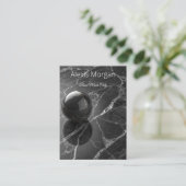 Modern Minimalist Pink-Purple Border Template Visitekaartje (Staand voorkant)