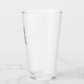 Modern Minimalist Plain Professional Naam toevoege Glas (Links)