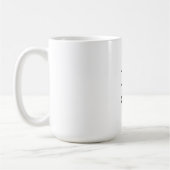 Modern Minimalist Plain Professional Naam toevoege Koffiemok (Links)
