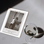 Modern Minimalist Polaroid Photo Save the Date