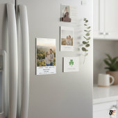 Modern Minimalist Polaroid Wedding Save the Date Magnetische Uitnodiging