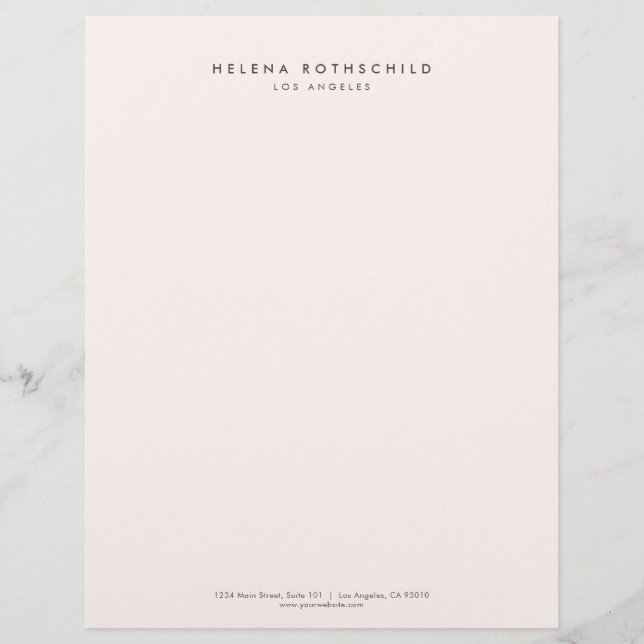 Modern Minimalist Professional Business Briefhoofd (Voorkant)