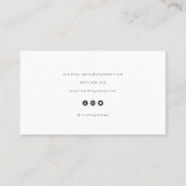 Modern minimalist professional business card visitekaartje (Achterkant)