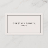 Modern minimalist professional business card visitekaartje (Voorkant)