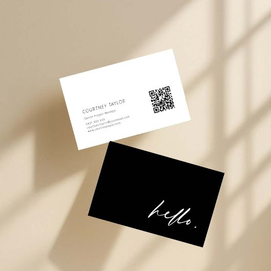 Modern minimalist professional business card visitekaartje