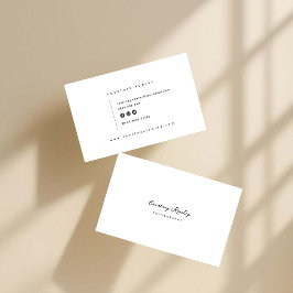 Modern minimalist professional business card visitekaartje