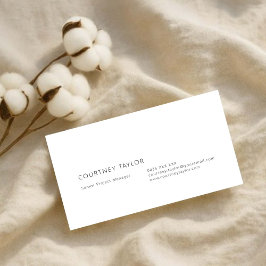 Modern minimalist professional business card visitekaartje