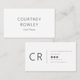 Modern minimalist professional business card visitekaartje