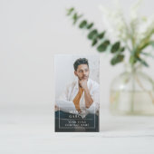 Modern Minimalist Professional Business Photo Visitekaartje (Staand voorkant)