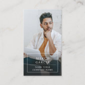 Modern Minimalist Professional Business Photo Visitekaartje (Voorkant)
