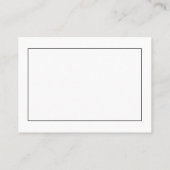 Modern Minimalist Professional Simple Visitekaartje (Achterkant)