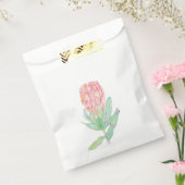 Modern Minimalist Protea Botanical Wedding Bedankzakje (Gezegeld)