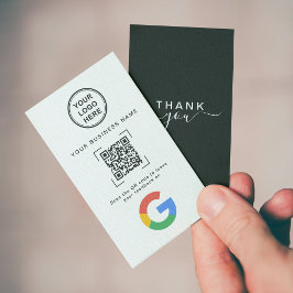 Modern Minimalist QR Code Google Review Visitekaartje