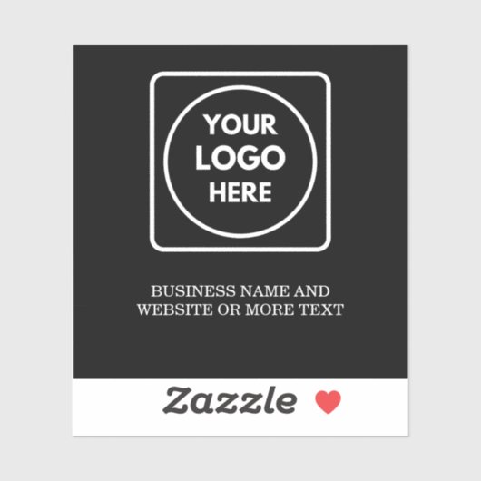 Modern Minimalist QR Logo Business Promo label (Vel)