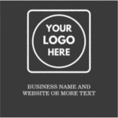 Modern Minimalist QR Logo Business Promo label (Voorkant)