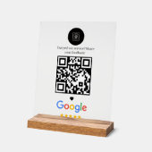 Modern Minimalist QR Review Display feedback (Hoek)