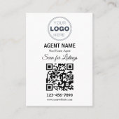 Modern Minimalist Real Estate Listing Scan Visitekaartje (Voorkant)