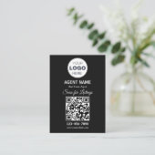 Modern Minimalist Real Estate Listing Scan Visitekaartje (Staand voorkant)