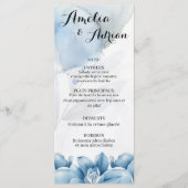 Modern Minimalist Reception Dinner Menu (Voorkant)