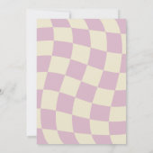 Modern Minimalist Retro Coral Oh Baby Shower Kaart (Achterkant)