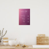 Modern Minimalist Salon Price List Sign for Beauty Poster (Keuken)