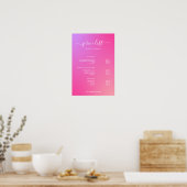 Modern Minimalist Salon Price List Sign for Beauty Poster (Keuken)