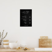 Modern Minimalist Salon Price List Sign for Beauty Poster (Keuken)