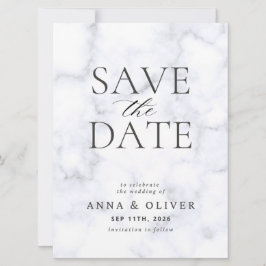 Modern Minimalist Save the Date Card