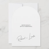 Modern Minimalist Save the Date Card Kaart (Achterkant)