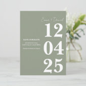 Modern Minimalist Save the Date  Kaart (Staand voorkant)