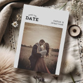 Modern Minimalist Save the Date Kaart