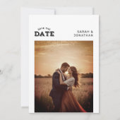 Modern Minimalist Save the Date Kaart (Achterkant)