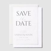 Modern Minimalist Save the Date Kaart Vellum Uitnodigingen (Offset)