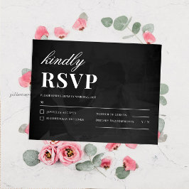 Modern Minimalist Save the Date Wedding Details RSVP Kaartje