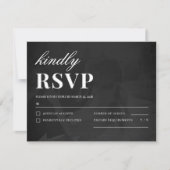 Modern Minimalist Save the Date Wedding Details RSVP Kaartje (Voorkant)