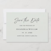 Modern Minimalist Save the Date Wedding Invitation (Voorkant)