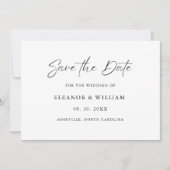 Modern Minimalist Save the Date Wedding Invitation (Voorkant)