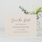 Modern Minimalist Save the Date Wedding Invitation (Staand voorkant)