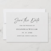 Modern Minimalist Save the Date Wedding Invitation (Voorkant)