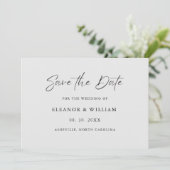 Modern Minimalist Save the Date Wedding Invitation (Staand voorkant)