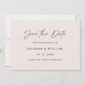 Modern Minimalist Save the Date Wedding Invitation (Voorkant)