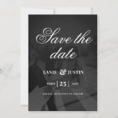 Modern Minimalist Save the Date Wedding Photo Kaart (Voorkant)