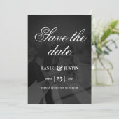 Modern Minimalist Save the Date Wedding Photo Kaart (Staand voorkant)