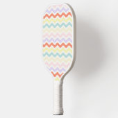 Modern Minimalist Scalloped Pastel Waves Linear Pickleball Paddle (Links)