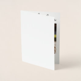 Modern Minimalist Script Graduation Thank You Card Folie Kaarten