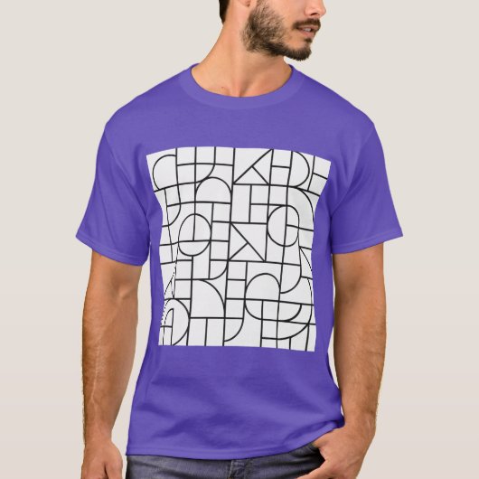 Modern Minimalist Shapes T-shirt (Voorkant)
