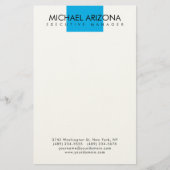 Modern Minimalist Simple Plain Briefpapier (Voorkant)