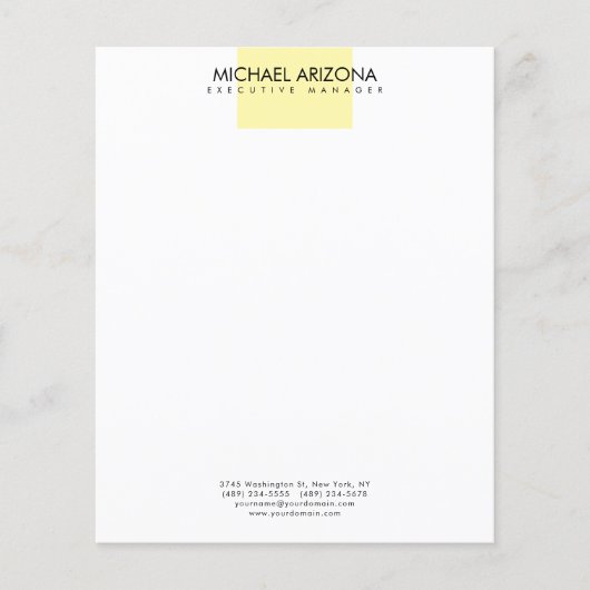 Modern Minimalist Simple Plain  Flyer (Voorkant)